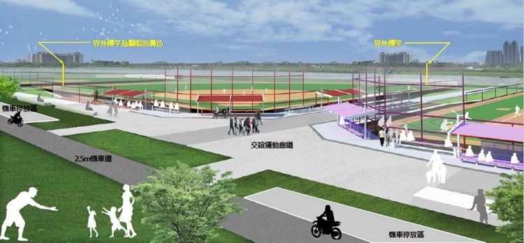 頭前溪河濱公園新設棒球場 新竹左岸運動休憩功能再提升小圖共6張，pic3
