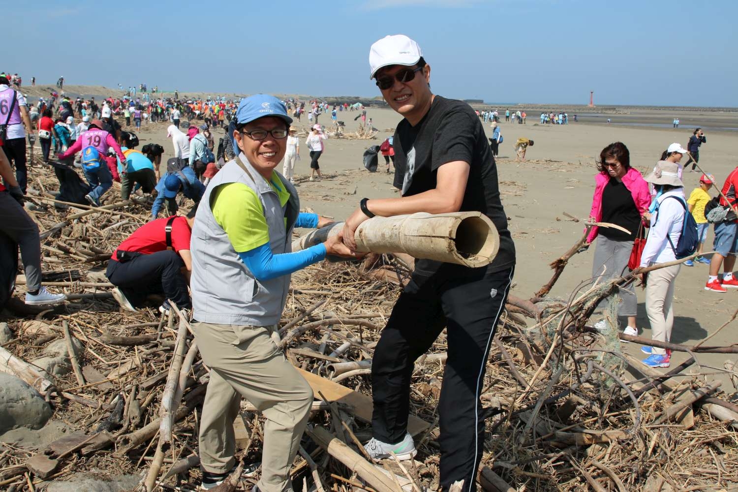 漂流木、蚵架化身曼陀羅菜畦 新竹市秋季淨灘讓海岸垃圾變資源小圖共6張，pic3