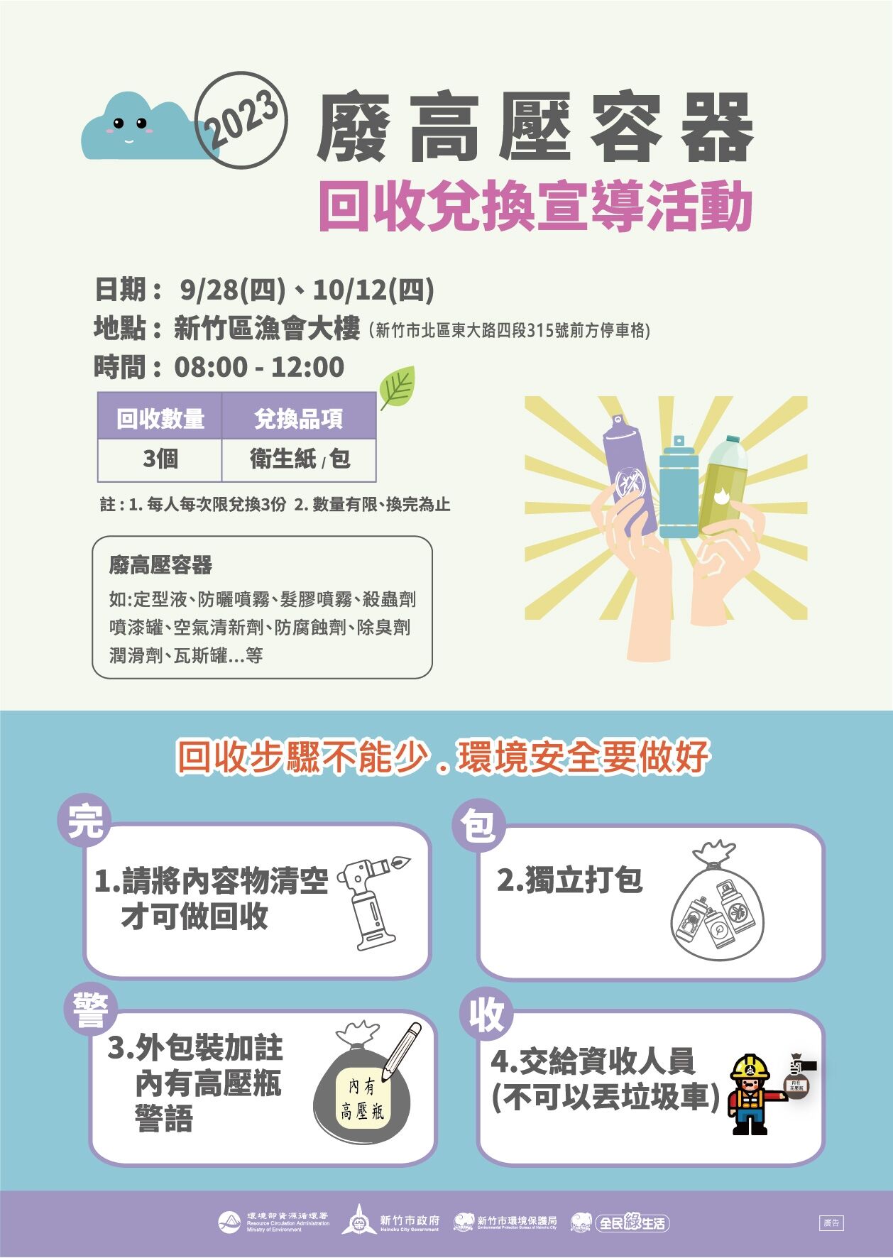 高壓容器回收4口訣「完、包、警、收」護環境兌好禮！ 中秋烤肉好安心小圖共6張，pic4