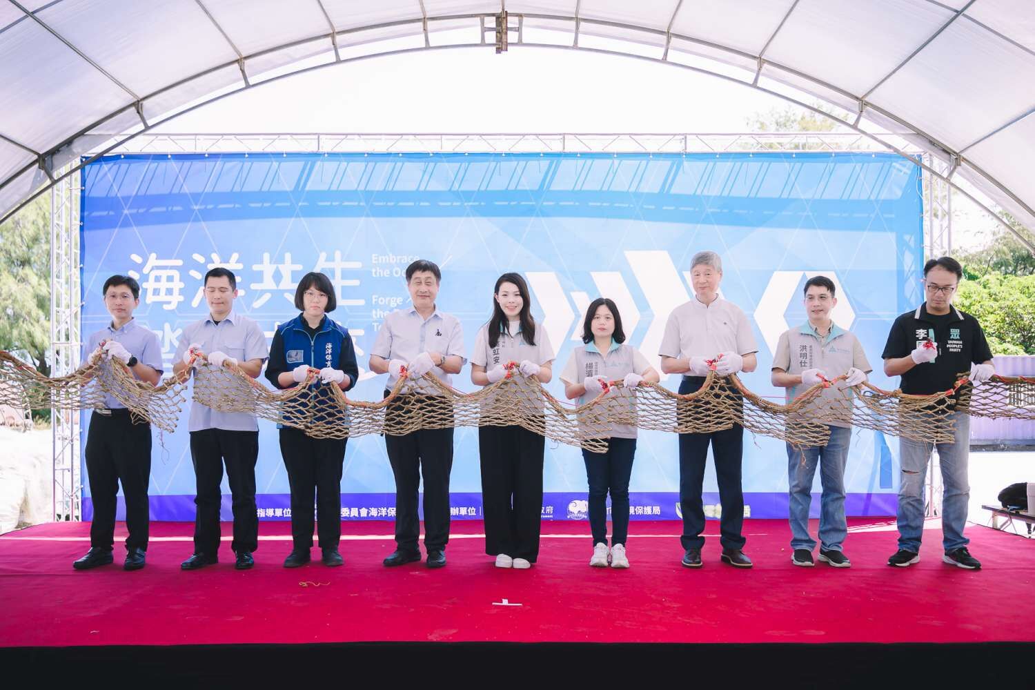 竹市啟用漁網回收再利用場域 高虹安市長：落實循環經濟及海洋保護行動大圖