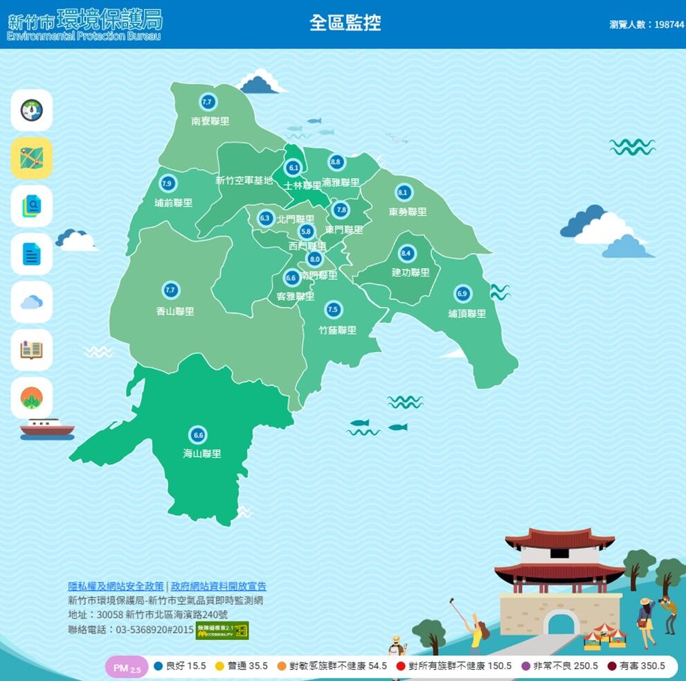掌握當下空品 即時告警空污！竹市空品感測器一體雙效 邱臣遠代理市長：24小時守護城市好空氣大圖
